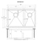 Ruvati 28-inch Workstation Sink 60/40 Double Bowl Undermount Low Divide 16 Gauge Stainless Steel RVH8341 - alternate 2